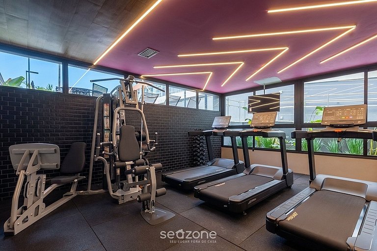Studio em Cond. c/ Piscina e Vista Cid. OPL0909