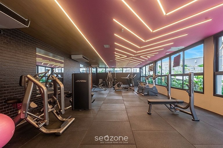 Studio em Cond. c/ Piscina e Vista Cid. OPL0909
