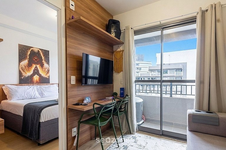 Apto. c/ Balcón, Vista Ciudad en Condo. NVA2217