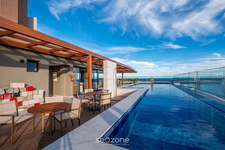 Estudio en Condo. c/ Piscina y Vista Mar BEA1509