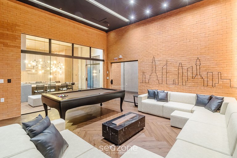 Studio em Cond. c/ Piscina e Vista Cid. FFS0704