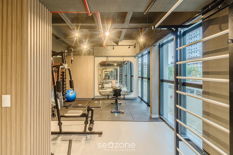 Studio em Cond. c/ Piscina e Vista Cid. FFS0704