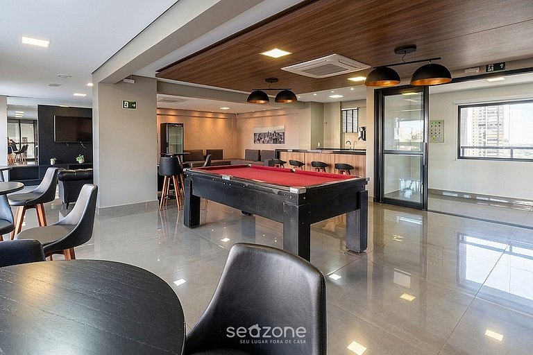 Studio em Cond. c/ Piscina e Vista Cid. VEO0507