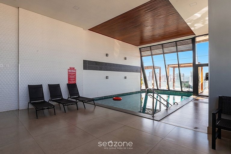 Studio em Cond. c/ Piscina e Vista Cid. VEO0507