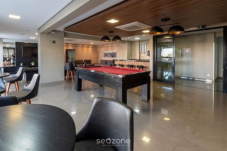 Studio em Cond. c/ Piscina e Vista Cid. VEO0507