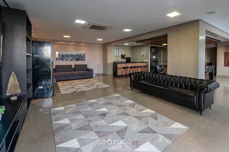 Studio em Cond. c/ Piscina e Vista Cid. VEO0507