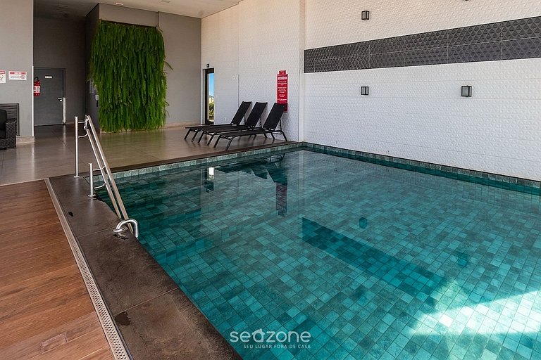 Studio em Cond. c/ Piscina e Vista Cid. VEO0507
