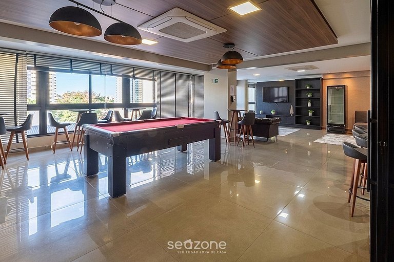 Studio em Cond. c/ Piscina e Vista Cid. VEO0507