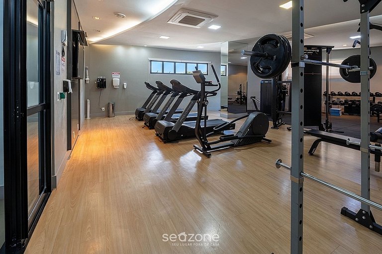Studio em Cond. c/ Piscina e Vista Cid. VEO0507