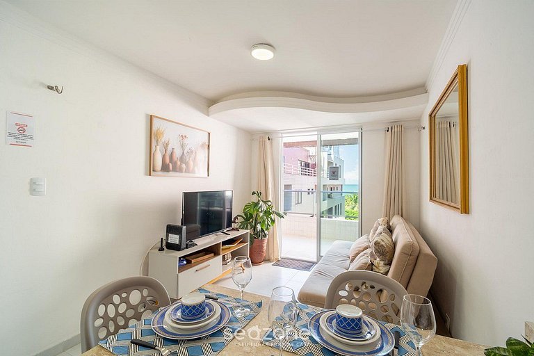 Apartamento charmoso a 110 metros da praia VEM0306
