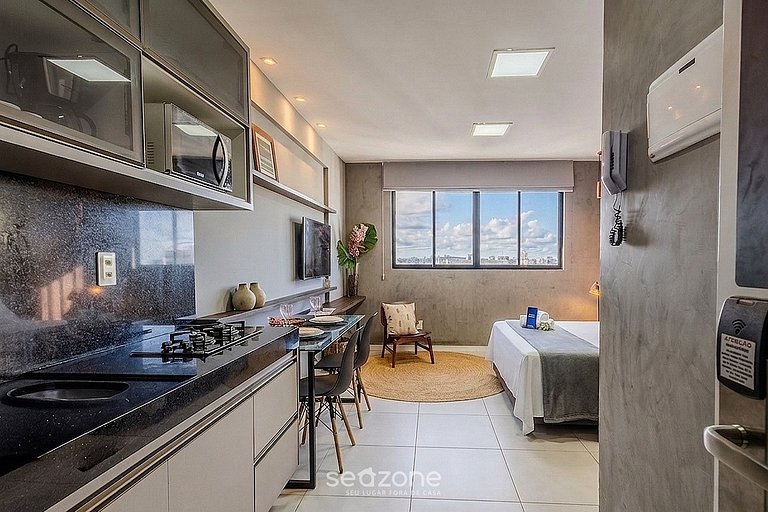 Estúdio moderno com vista para o mar ETI1513