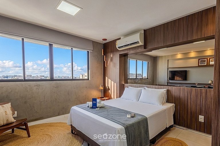 Studio en Condo. c/ Piscina y Vista Mar ETI1513