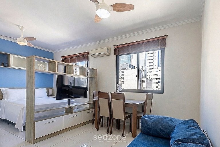 Studio em Cond. c/ Piscina e Vista Cid. LII0089