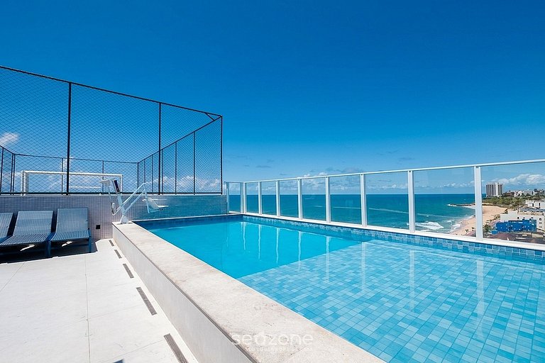 Apto. c/ Balcón en Condo. c/ Piscina SAA0302