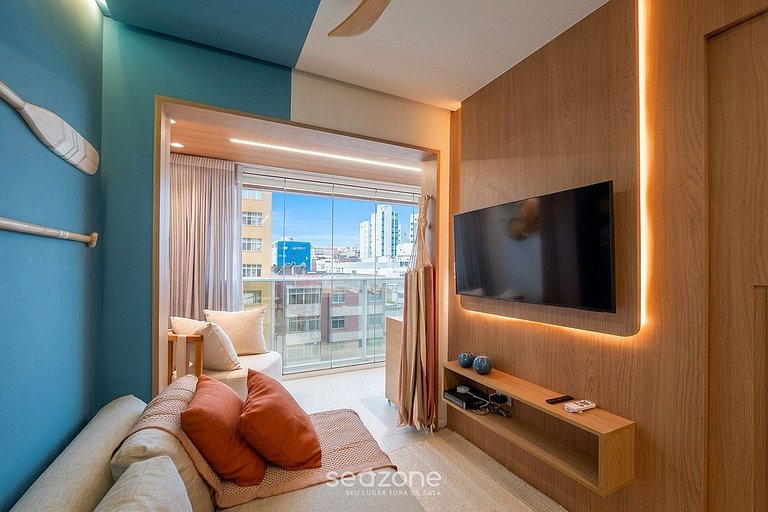 Studio c/ Varanda em Cond. c/ Piscina SAA0302