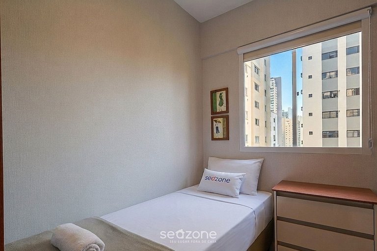 Apto. c/ vista p/ Mar e Praia a 480m Pr. EVZ1201