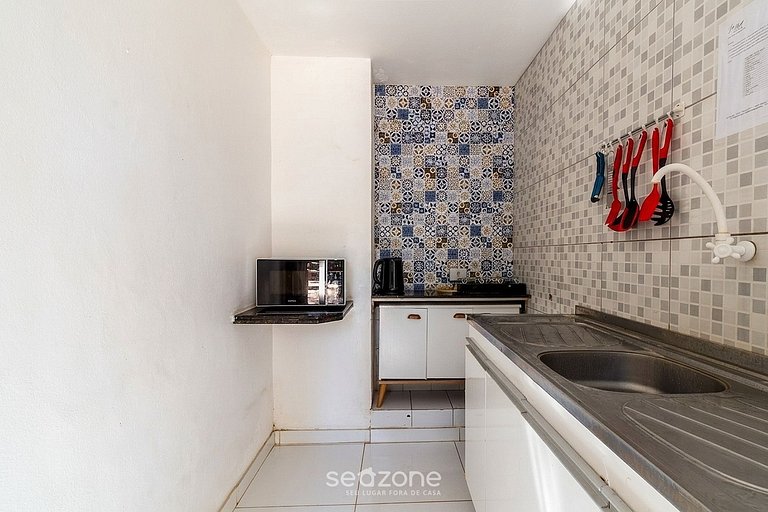 Studio em Cond. c/ Piscina e Vista Mar BAO0040