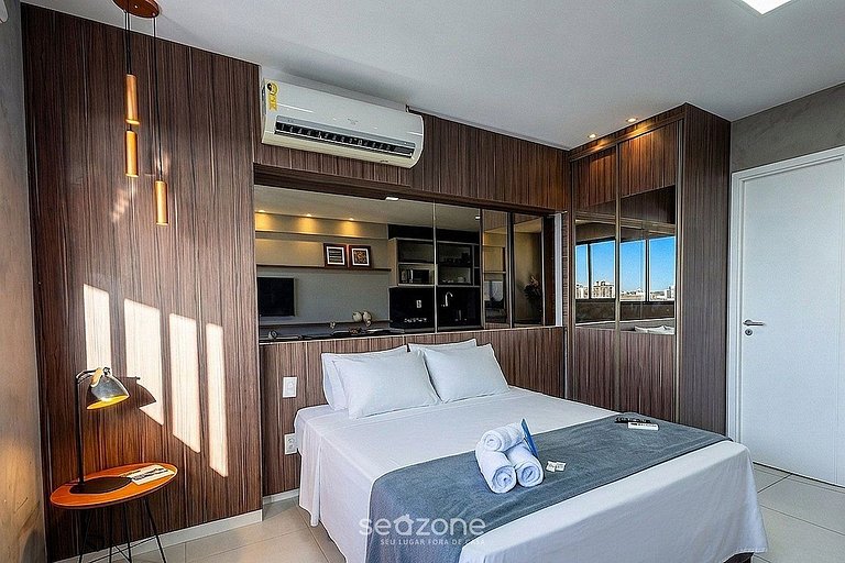Studio en Condo. c/ Piscina y Vista Mar ETI1513