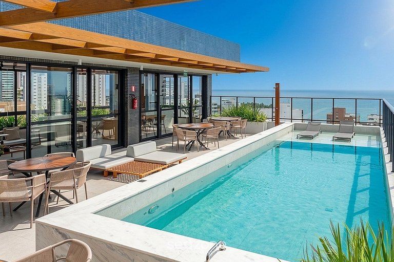 Apto. en Condo. c/ Piscina y Vista Cid. BLB1003