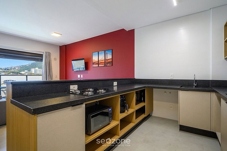 Studio em Cond. c/ Piscina e Vista Cid. LSA0312