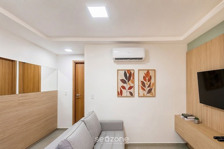 Apto. em Cond. c/ Piscina a 140m da Praia JLS0608