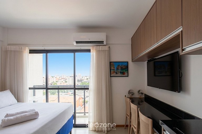 Studio em Cond. c/ Piscina e Vista Mar ONE0602