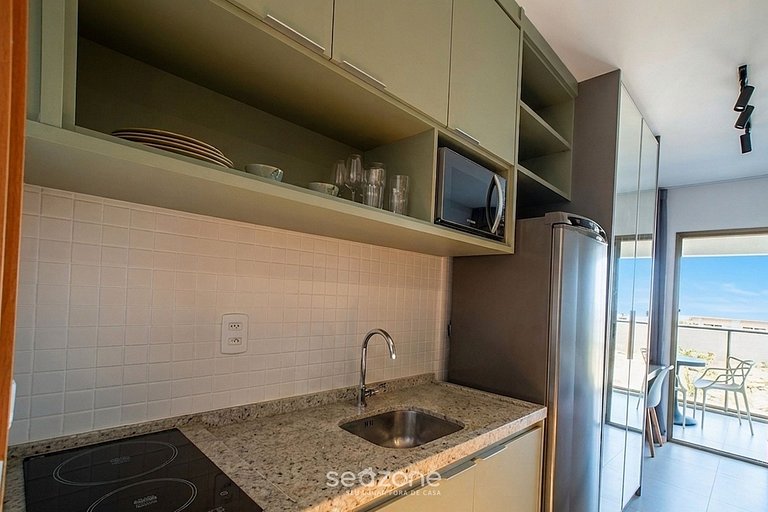 Studio em Cond. c/ Piscina e Vista Mar SCR0316