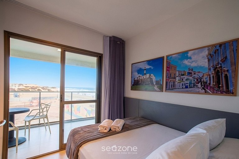 Studio em Cond. c/ Piscina e Vista Mar SCR0316