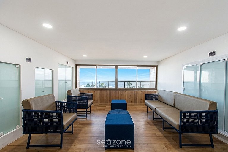 Studio em Cond. c/ Piscina e Vista Mar SCR0316
