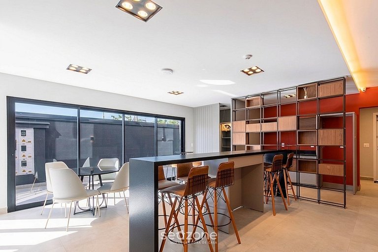 Studio em Cond. c/ Vista Montanha e Gar. UST0410