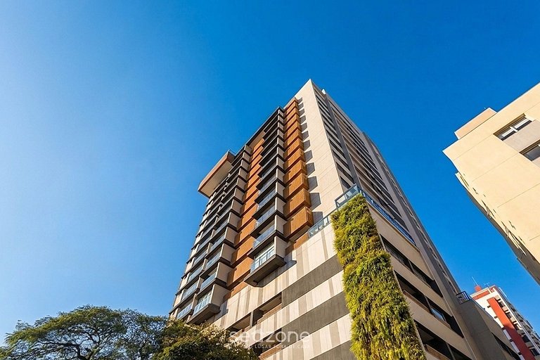 Studio em Cond. c/ churrasq. e Vista Cid. HMI0219