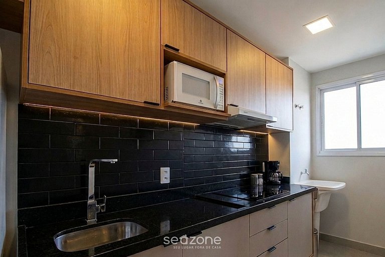 Studio em Cond. c/ Piscina e Vista Cid. CJG0904