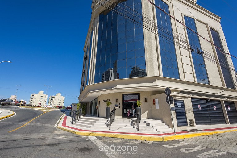 Apto c/ 2Q churrasq. e vista mar, Itapema LPR1302