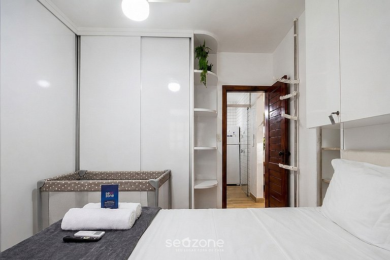 Apt c piscina a 50m del playa de Taperapuã AME0125