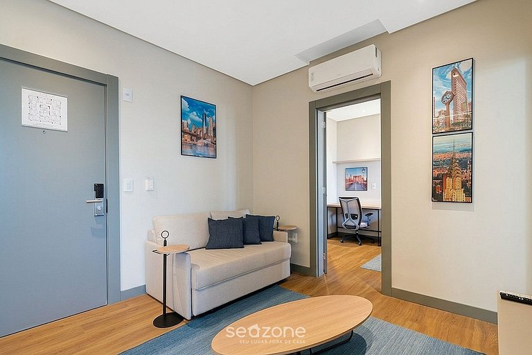 Studio em Cond. c/ vista p/ Lago FNY1104