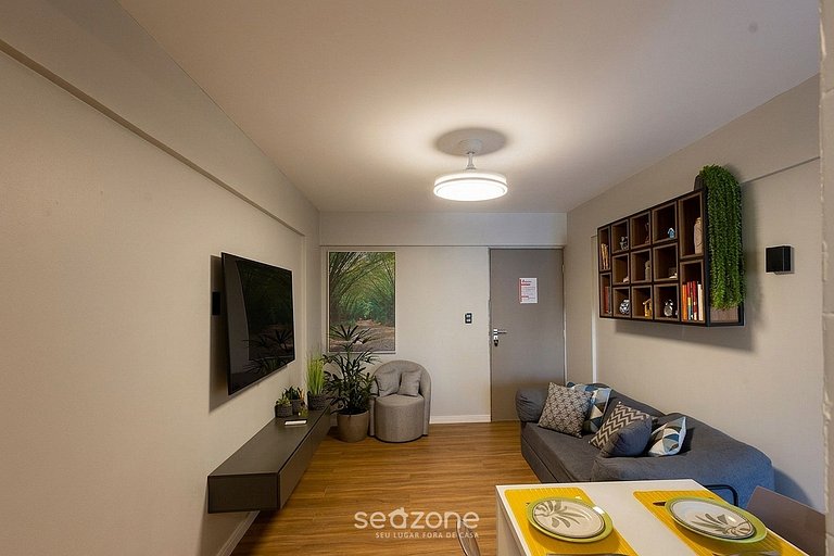 Apto. em Cond. c/ Piscina a 440m da Praia MIN0709