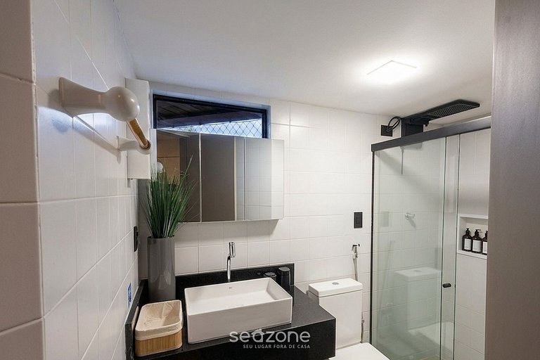 Apto. em Cond. c/ Piscina a 440m da Praia MIN0709