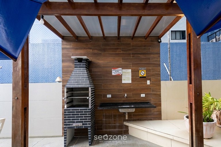 Apto. em Cond. c/ Piscina a 440m da Praia MIN0709