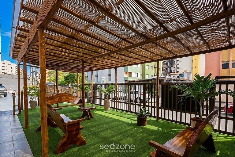Apto. em Cond. c/ Piscina a 440m da Praia MIN0709