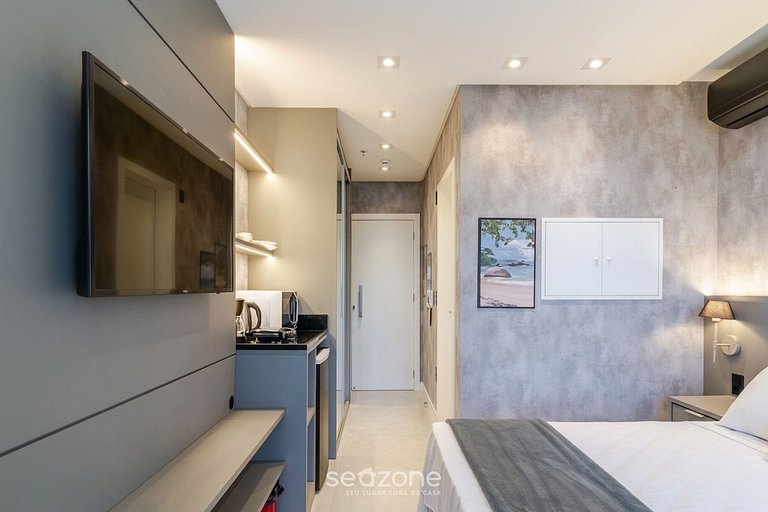 Studio c/ vista p/ Praia em Cond. MHFB0804
