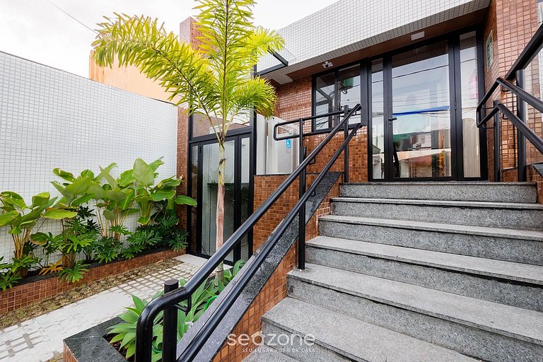 Studio em Cond. c/ Piscina e Vista Mar ONE0602