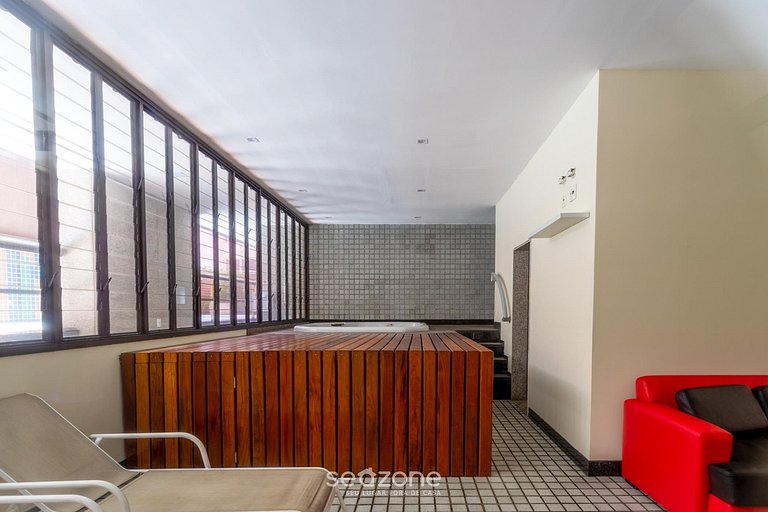 Apto. em Cond. c/ Piscina a 80m da Praia FVS0305