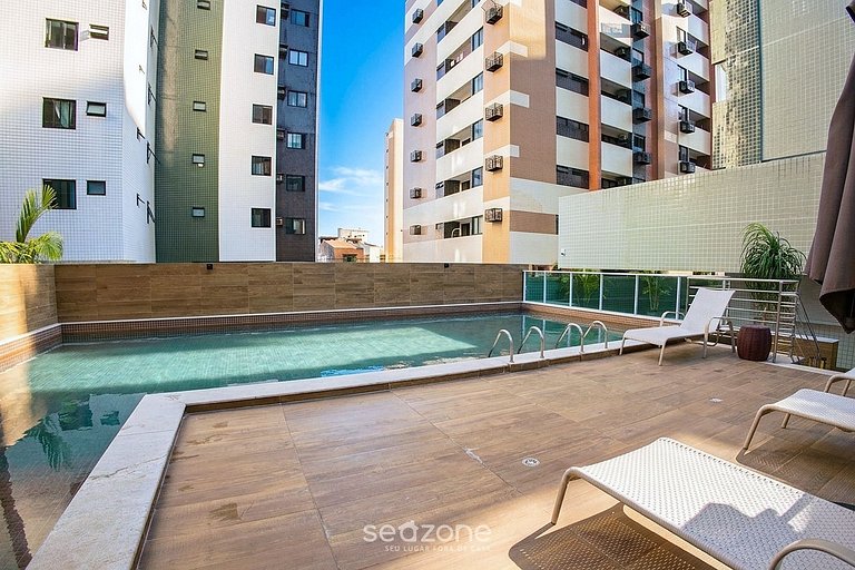 Apto. em Cond. c/ Piscina a 850m da Praia SRS1005