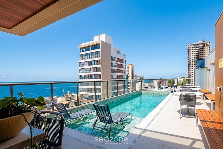 Studio en Condo. c/ Piscina en Barra CAO0404