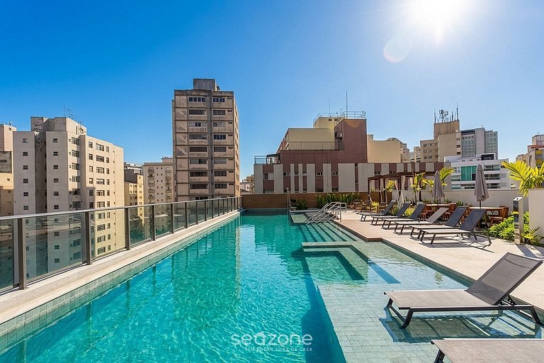 Studio Bela Vista c/Piscina prox Paulista ACP0413