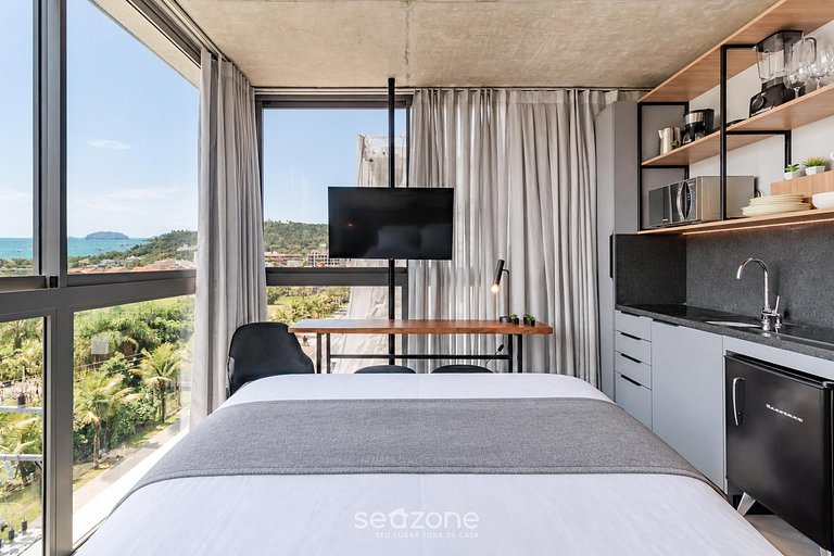 Estúdio de luxo com vista mar em Jurerê SPJ0505