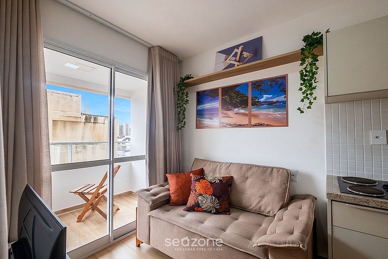 Apto. c/ vista al Mar en Condo. c/ Pisc. SMA0514