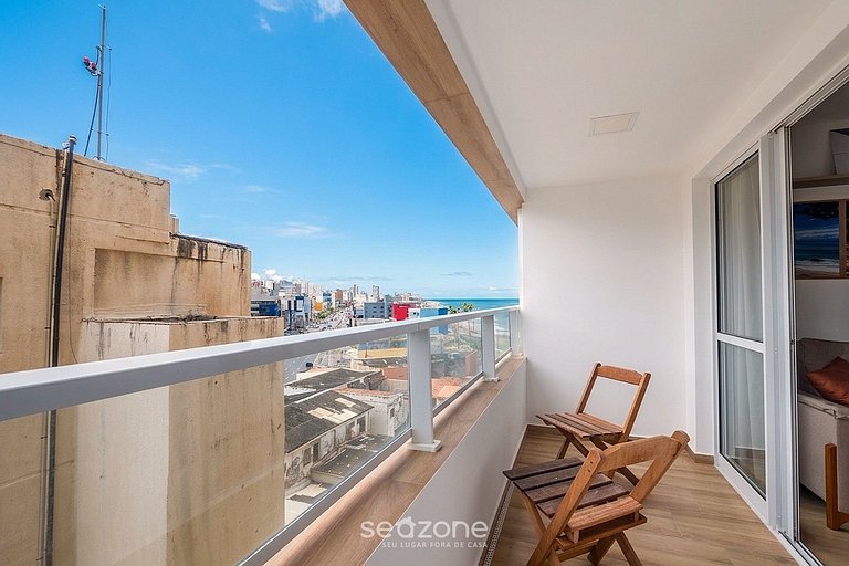 Apto. c/ vista al Mar en Condo. c/ Pisc. SMA0514