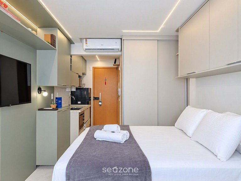 Studio em Cond. c/ Piscina a 760m Mar SMT0212