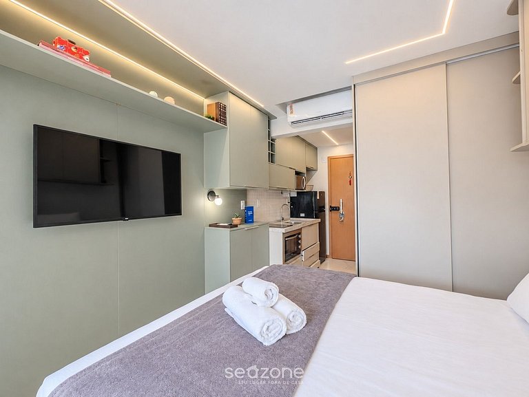 Studio em Cond. c/ Piscina a 760m Mar SMT0212